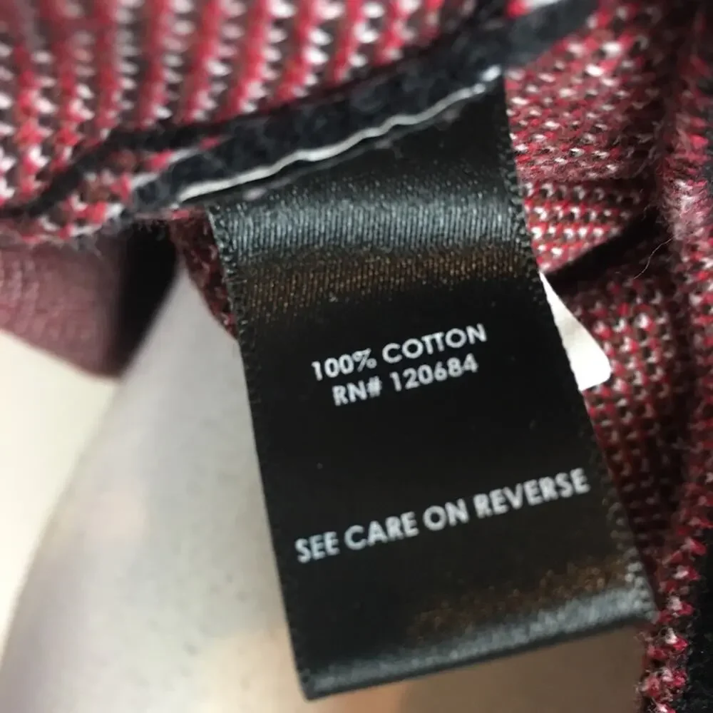 Torrid Red Black White Plaid Cropped Sweater size 2